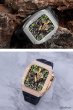 画像5: apple watch アップルウォッチ ステンレス ケース  バンド ラバー 高級ベルト ケースバンド ジルコニア メンズ ベルト ステンレス 44mm 一体型 おしゃれ クロコダイル　腕時計　レザーストラップ (5)