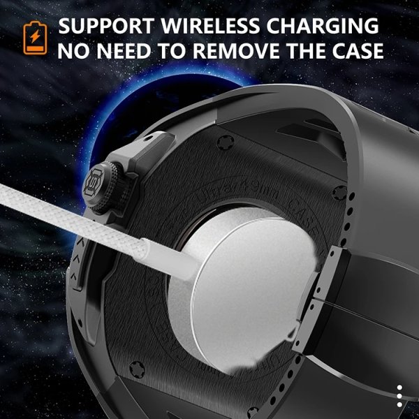 画像11: apple watch アップルウォッチ ウルトラ ULTRA 49mm  バンド ステンレス ケース カバー 一体型 バンド ラバー 高級ベルト ケースバンド メンズ ベルト ステンレス 44mm 40mm 45mm 一体型 おしゃれ 腕時計 クロコダイル レザーストラップ  Series4/5/6/7/8/SE (11)