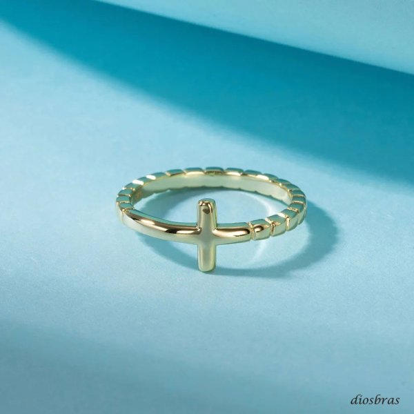 画像4: シルバー925 シルバーリング  メンズ クロス 十字架 シンプルクロス  スターリングシルバー ゴシック 指輪 ring silver925 銀 シルバーアクセサリー 男性 女性 レディース シンプル ピンキー【メール便なら全国送料無料】 (4)