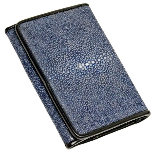 画像17: カード入れ　名刺入れ　定期入れ　パスケース メンズ レディース パス入れ　免許証入れ　紳士　婦人　メンズ　レディース 本革　ガルーシャ　スティングレイ　エイ革 カードケース　名刺入れ　ポイントカード　クレジットカード 収納　牛革 スティングレー　GARE-ガレ- (17)