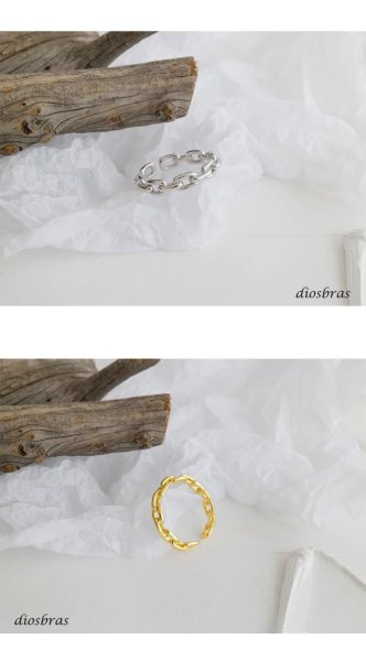 画像2: シルバーリング  リング マリーナ マリン チェーン アンカー リング ツイスト 3つ編み 4つ編み シルバーアクセサリー メンズ 指輪 シルバー925 フリーサイズ (2)