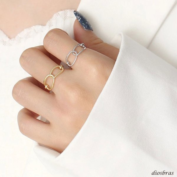 画像5: シルバーリング  リング マリーナ マリン チェーン アンカー リング ツイスト 3つ編み 4つ編み シルバーアクセサリー メンズ 指輪 シルバー925 フリーサイズ  (5)