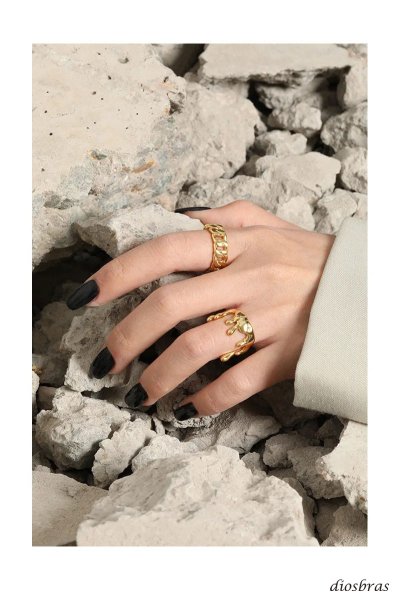 画像5: シルバーリング  リング アズキ 喜平 キヘイ 小豆 あずき チェーン アンカー リング ツイスト 3つ編み 4つ編み シルバーアクセサリー メンズ 指輪 シルバー925 フリーサイズ  (5)