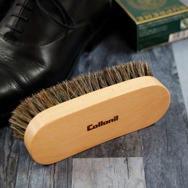 画像4: コロニル coiionil 馬毛ブラシ レザーケア用品 ブナ ブラウン ブラシ 馬毛 馬毛製 お手入れ レザーケア 革 手入れ ブラッシング用 ホコリ落とし 汚れ落とし クリーニング 仕上げ磨き ポリッシング 靴磨き シューケア 革用ブラシ (4)