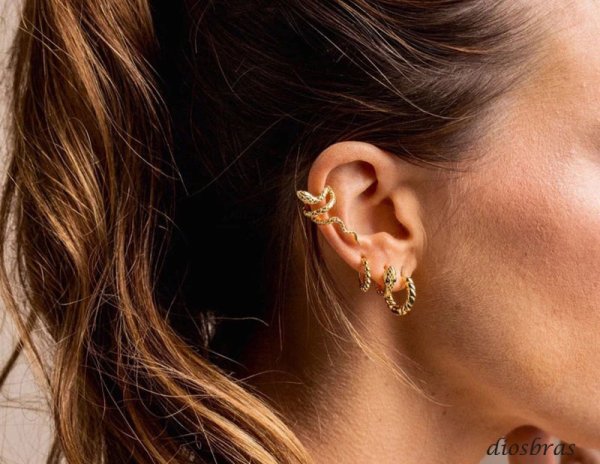 画像2: ヘビ スネーク イヤーカフ シルバー925   フープ リング 蛇 スネーク ノンホールピアス  動物 アニマル 爬虫類 フェイクピアス 男性 silver 片耳用 金属アレルギー対応 刻印 片耳 片方販売ピアス メンズ レディース (2)