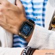 画像2: apple watch アップルウォッチ  バンド ステンレス ケース　カバー 一体型 バンド ラバー 高級ベルト ケースバンド メンズ ベルト ステンレス 44mm  45mm  49mm 46mm 一体型 おしゃれ 腕時計 プレゼント クロコダイル レザーストラップ  Series4/5/6/7/8/9/10/SE (2)