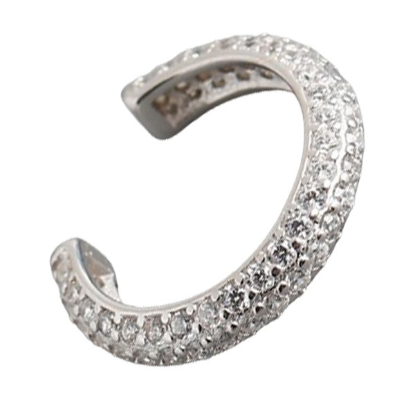 画像7: イヤーカフ シルバー 925 フープ リング ジルコニア CZ ノンホール ミニマム ミニマリスト ゴールド シルバー 片耳  金属アレルギー対応 刻印 片耳 片方販売ピアス メンズ レディース (7)