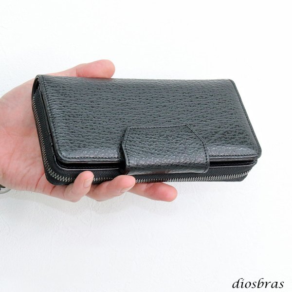 画像9: 限定商品 サメ革 財布 シャークスキン 長財布 ラウンドファスナー メンズ レディース 本革 鮫革  大容量 本格派向け拘り財布 気仙沼産シャークスキン  ウォレット  ラウンド ジッパー  財布 ヌメ レザーウォレット ロングウォレット バイカー 牛革 紳士 婦人 エコレザー認定 (9)