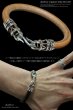 画像3: 【diosbras-ディオブラス】ブレス　アトラス　ローマ数字　リング　レザー　ブレスレット　アラベスク　トライバル男女ペア　唐草　シルバー９２５　【全国送料無料】選べる4色　ターコイズ　オニキス (3)