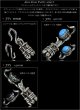 画像7: 【diosbras-ディオブラス】2連　ブレス　アトラス　ローマ数字　リング　レザー　ブレスレット　アラベスク　トライバル男女ペア　唐草　シルバー９２５　【全国送料無料】選べる4色　ターコイズ　オニキス (7)