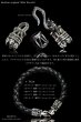 画像2: 【diosbras-ディオブラス】ブレス　アトラス　ローマ数字　リング　レザー　ブレスレット　アラベスク　トライバル男女ペア　唐草　シルバー９２５　【全国送料無料】 (2)