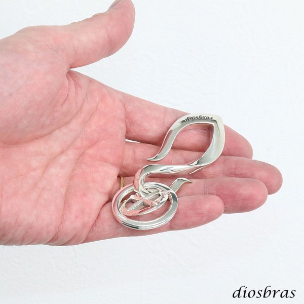 画像5: diosbras-ディオブラス- キーホルダー キーフック キーチェーン シルバー925 silver 925 釣り針フック ウォレット 財布 バイカー ライダース ウォレットチェーン (5)