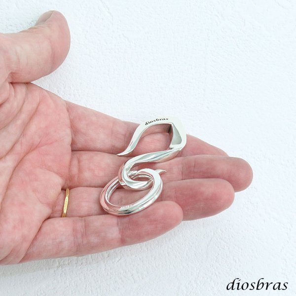 画像5: diosbras-ディオブラス- キーホルダー キーフック キーチェーン シルバー925 silver 925 釣り針フック ウォレット 財布 バイカー ライダース ウォレットチェーン (5)