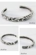 画像2: シルバーバングル アラベスク 唐草 トライバル シルバーアクセサリー インディアンジュエリー シルバーアクセサリー メンズ シルバーバングル ブレスレット シルバー925 メンズアクセサリー  人気  バングル (2)