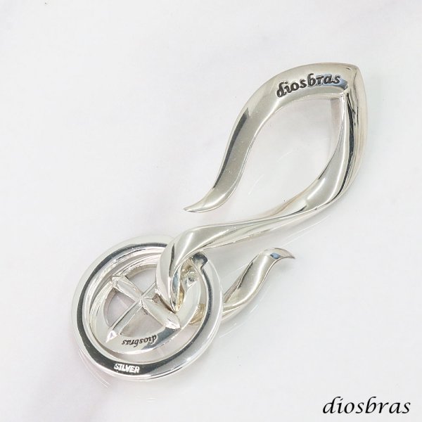 画像2: diosbras-ディオブラス- キーホルダー キーフック キーチェーン シルバー925 silver 925 釣り針フック ウォレット 財布 バイカー ライダース ウォレットチェーン (2)