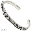 画像1: シルバーバングル クロス 十字架 シルバーアクセサリー メンズ ブレスレット シルバー925 メンズアクセサリー プレゼントに人気 送料無料 diosbras-ディオブラス- (1)