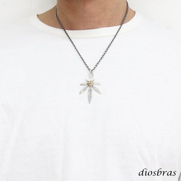 画像3: ペンダントトップ メンズ シルバー925製 マリファナリーフ 葉っぱ イーグル ゴールド 鷹 鳥 燻し加工 アンティーク感 ネイティブアメリカン インディアン レゲエ ボヘミアン ヒップホップ銀製品 おしゃれ かっこいい カジュアル 普段使い (3)