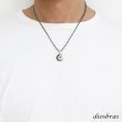 画像3: 月 ムーン ペンダント ジルコニア ベツレヘム スター 星 ペンダント トップ スター スターカット シルバー925 ネックレス メンズ レディース ブラックジルコニア メール便なら送料無料 (3)