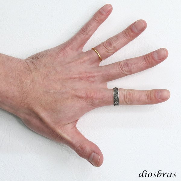 画像3: リング スター 星 立体的 シルバー925 シルバーアクセサリー 指輪 シルバー メンズ シルバーリング メンズアクセサリー メール便なら全国送料無料 (3)