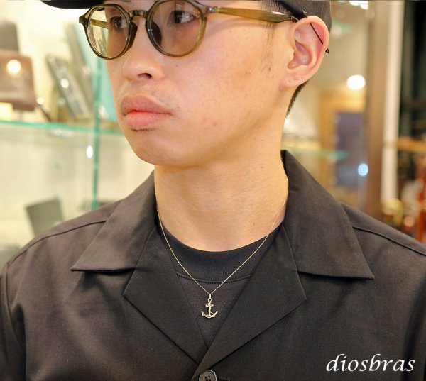 画像2: アンカー ペンダント k18 18金 コイン シンプル ゴールド 18k メンズ レディース マリーン 海 マリーナ 18金 チャーム クロス ペンダント コイン 金貨 ペンダント トップ  ネックレス  ネックレス S チェーンセット (2)