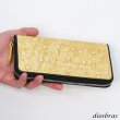 画像2: 財布 ラウンドファスナー スティングレイ メンズ レディース 本革 スティングレー スター エイ革 梅花皮 かいらぎ イバラエイ ウォレット ガルーシャ ラウンド ジッパー スタースティングレー レザーウォレット ロングウォレット  長財布 牛革 ハンドメイド　ゴールドパール (2)