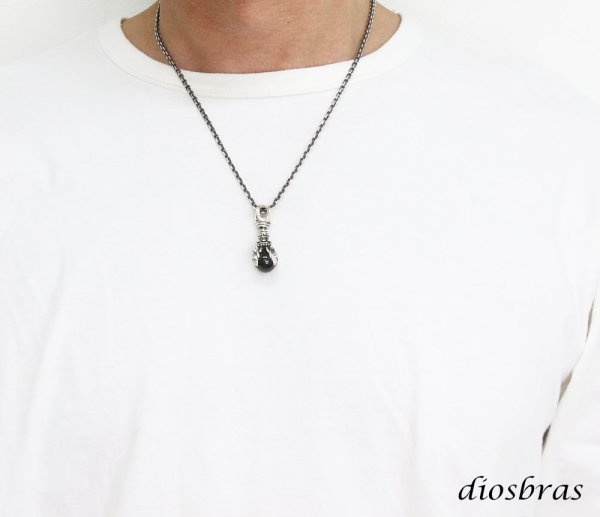 画像3: ペンダント ドルジェ ドージェ オニキス ネパール シルバー925 ドージェ ダガー メンズ シルバーネックレス シルバーアクセ ペンダントトップ ハード レディース メンズ (3)