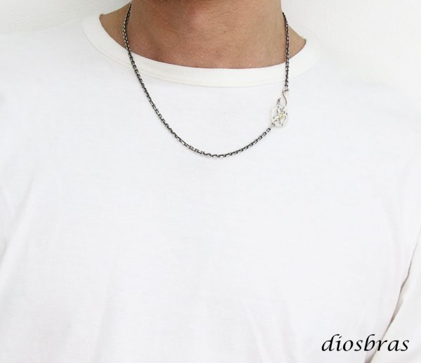 画像4: シルバー925 イーグル メディスン ホイール イーグルヘッドフック セット フェザーネックレス チェーン 留め具 カスタムパーツ 丸カン 3点セット (4)