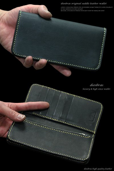 画像7: メンズ長財布 レザーウォレット 本革 サドルレザー 牛革 シンプルウォレット メンズ長財布 レザーウォレット メンズ 長財布 革財布 皮財布 ロングウォレット 本物 天然皮革 ハンドメイド ウォレット お財布 紳士財布 婦人財布 プレゼント サイフ ヌメ革 ブラック 黒 (7)