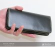画像3: メンズ長財布 レザーウォレット 本革 サドルレザー 牛革 シンプルウォレット メンズ長財布 レザーウォレット メンズ 長財布 革財布 皮財布 ロングウォレット 本物 天然皮革 ハンドメイド ウォレット お財布 紳士財布 婦人財布 プレゼント サイフ ヌメ革 ブラック 黒 (3)