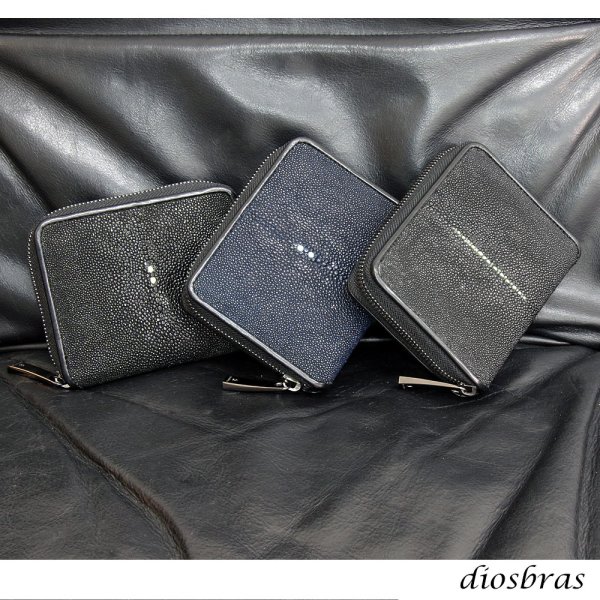 画像10: 財布 ラウンドファスナー  ガルーシャ スティングレイ 財布 スティングレー メンズ レディース 本革  エイ革 大人気 ラウンドファスナー ウォレット  ラウンド ジッパー ＺＩＰＰＥＲ 財布 ヌメ革 レザーウォレット ロングウォレット バイカー ミニ財布 牛革 紳士 婦人 (10)