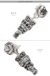 画像3: ピアス スカル ジルコニア 王冠 クラウン ドロップ ピアス  シルバー925 ピアス メンズ レディース ピアス アクセサリー 本物シルバー925 スカルヘッド  片方ピアス メンズ レディース (3)