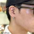 画像5: スカル レッド ホワイト ジルコニア　アンカーピアス　海賊　シルバー９２５　ピアス メンズ レディース 激安ピアス アクセサリー 本物シルバー９２５◇スカルヘッド　◇片方ピアス メンズ レディース (5)