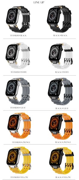 画像3: アップルウォッチ 高級 バンド シリコン スポーツ ラバーバンド apple watch バンド アップルウォッチバンド 44mm 45mm 46mm 49mm  6 /7/8/ULTRA/SE おしゃれ かわいい レディース バンド くすみカラー (3)