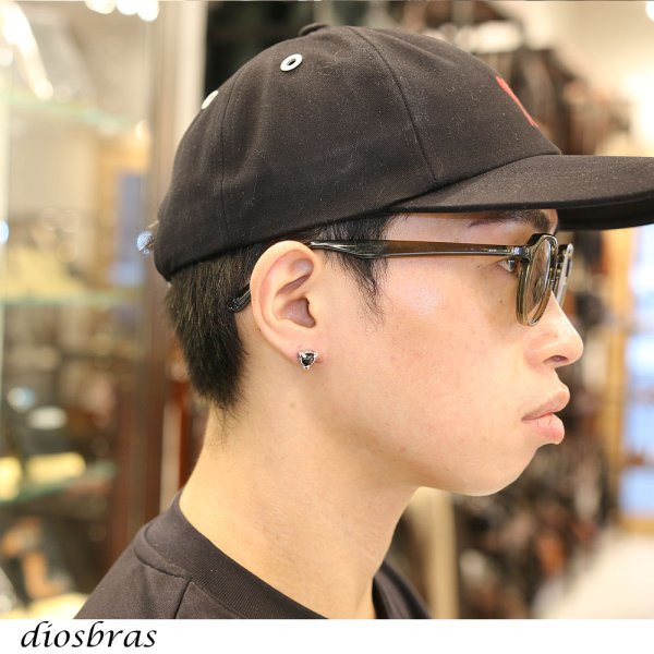 画像3: ピアス ブラックスター ドラゴン 竜 龍 クロウ爪 ゴシック 本物シルバー925 片方 片耳 パワーストーン 片方販売 メンズ レディース メール便なら送料無料 (3)