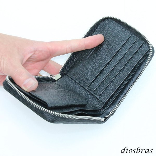 画像7: 財布 ラウンドファスナー スティングレイ メンズ レディース 本革 スティングレー スター エイ革 梅花皮 かいらぎ イバラエイ ウォレット ガルーシャ ラウンド ジッパー スタースティングレー レザーウォレット  バイカー ショート 二つ折り財布 牛革 ハンドメイド (7)