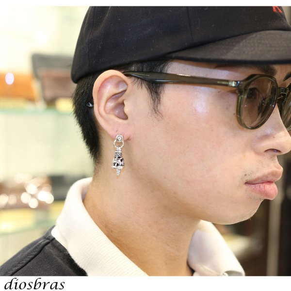 画像3: ピアス ベル 鈴 スイングベル ガーディアンベル ハード シルバー９２５ メンズ レディース 片方ピアス 片耳販売 (3)