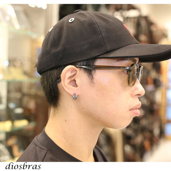 画像3: ピアス スカル ボーン 骸骨 ハンド フープ リング シルバー９２５ メンズ レディース 激安ピアス アクセサリー スカルフープ 本物シルバー９２５ 片方ピアス (3)