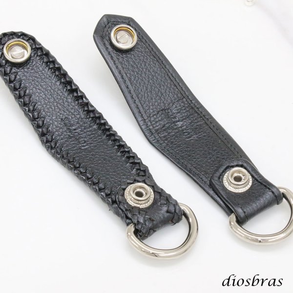 画像7: シュリンクレザー キーホルダー キーループ ベルトループ キーフラップ  牛革 コンチョ シルバー９２５ (7)