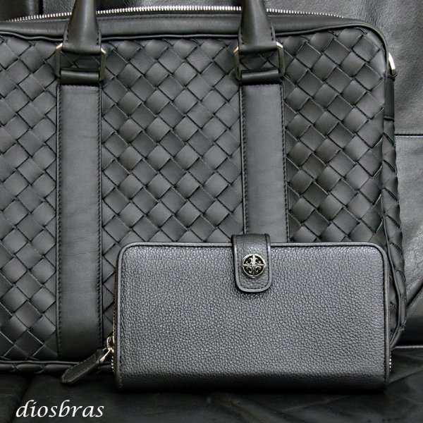 画像2: 長財布 ラウンドファスナー クロス シルバー925製 コンチョ 十字架 レザーウォレット 革財布 本革 レザー シュリンクレザー ラウンドジッパー ウォレット ハンドメイド 牛革 レディース おしゃれ スリム メンズ長財布  男性 女性 メンズ財布 ファスナー カード収納 大容量 (2)