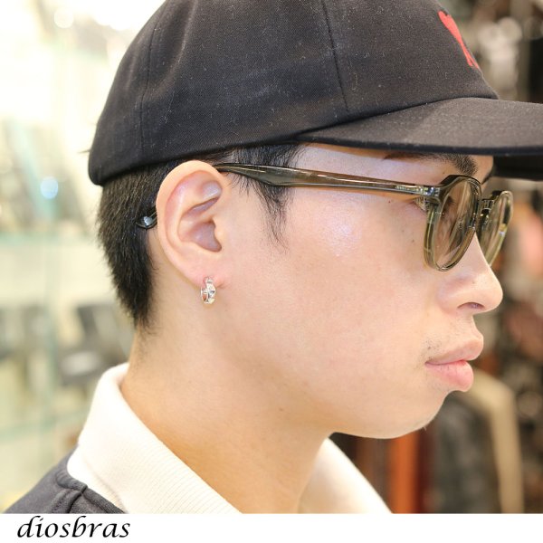 画像3: ピアス フープ スタッズ リング 本物シルバー925 片方 ピアス片耳 片方販売ピアス メンズ レディース ピラミッド スタッズ カット (3)