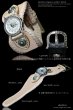 画像2: diosbras-ディオブラス- 本革サドルレザー カスタムウォッチ レザーウォッチ メンズ ベルト  コンチョ 腕時計 シルバー９２５ ヌメ革 バイカー 牛革時計 インディアン ナチュラル (2)