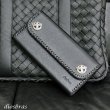 画像10: 長財布 クロス トラッカーウォレット シルバー925製 コンチョ 十字架 レザーウォレット 革財布 本革 レザー シュリンクレザー かぶせ財布 ウォレット ハンドメイド 牛革 レディース おしゃれ スリム メンズ長財布  男性 女性 メンズ財布 ファスナー カード収納 大容量 (10)