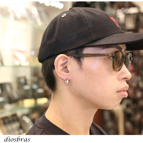 画像3: ステンレス フープピアス シルバー 金属アレルギー対応 メタル素材 プレーン シンプル 小さめ フープ ループ リング 輪っか ピアス メンズ アクセサリー レディース 中折れ式 13mm (3)