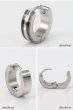 画像2: ステンレス フープピアス シルバー 金属アレルギー対応 メタル素材 プレーン シンプル 小さめ フープ ループ リング 輪っか ピアス メンズ アクセサリー レディース 中折れ式 13mm (2)