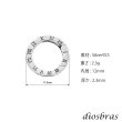 画像4: キーリング キーホルダーの接続に丸カン 丸型 カラビナ  ローマ数字 アトラス サークル  マルカン１個売り 極太ビーズ シルバー シルバー925 ビーズ アクセサリー ハンドメイド パーツ 線径2 3mm 直径17.5mm 内径12mm   メール便全国送料無料 (4)