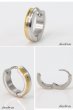 画像2: ステンレス フープピアス シルバー 金属アレルギー対応 メタル素材 シンプル 小さめ フープ ループ リング 輪っか ピアス ゴールド メンズ アクセサリー レディース 中折れ式 12.6mm (2)
