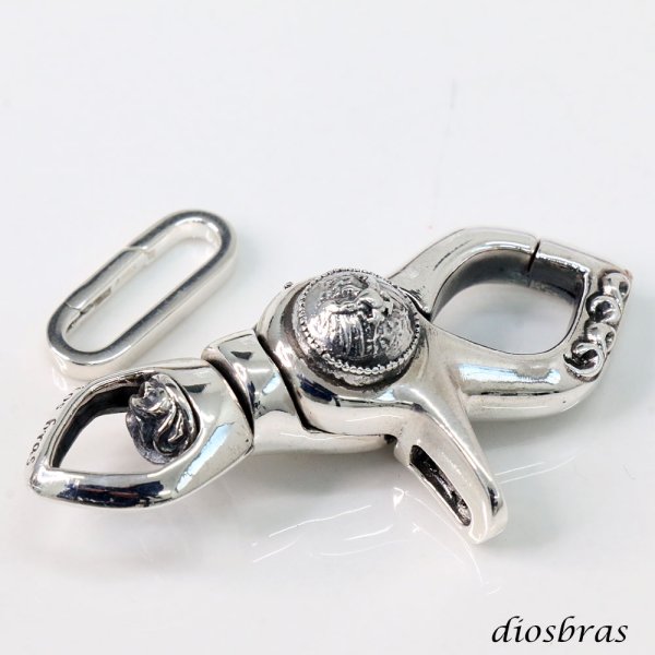 画像6: キーリング キーホルダーの接続に丸カン 楕円 丸型 カラビナ サークル  マルカン１個売り 極太ビーズ シルバー シルバー925 ビーズ アクセサリー ハンドメイド パーツ  線径2 5mm 直径17mm×9mm   メール便全国送料無料 (6)