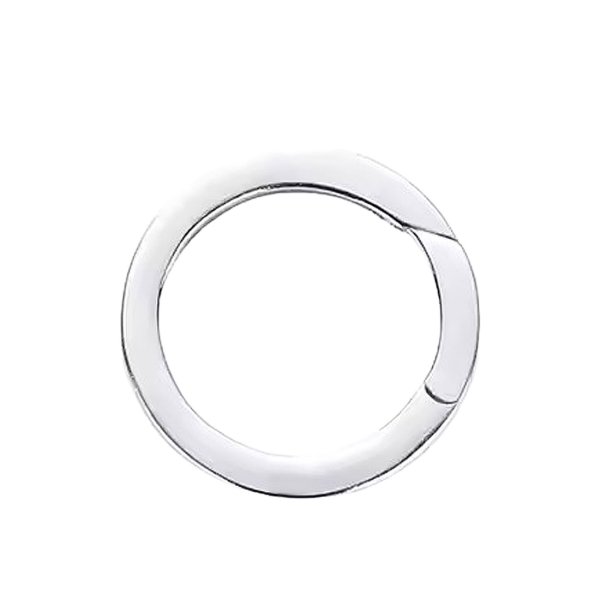 画像9: キーリング キーホルダーの接続に丸カン 楕円 丸型 カラビナ サークル  マルカン１個売り 極太ビーズ シルバー シルバー925 ビーズ アクセサリー ハンドメイド パーツ  線径2 5mm 直径17mm×9mm   スターリングシルバー (9)