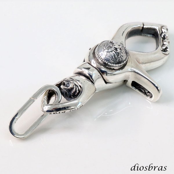 画像2: キーリング キーホルダーの接続に丸カン 楕円 丸型 カラビナ サークル  マルカン１個売り 極太ビーズ シルバー シルバー925 ビーズ アクセサリー ハンドメイド パーツ  線径2 5mm 直径17mm×9mm   メール便全国送料無料 (2)