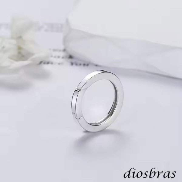 画像4: キーリング キーホルダーの接続に丸カン 楕円 丸型 カラビナ サークル  マルカン１個売り 極太ビーズ シルバー シルバー925 ビーズ アクセサリー ハンドメイド パーツ  線径2 5mm 直径17mm×9mm   スターリングシルバー (4)